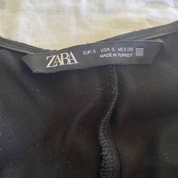 BRAND NEW Zara satin effect mini wrap dress - Picture 5 of 6